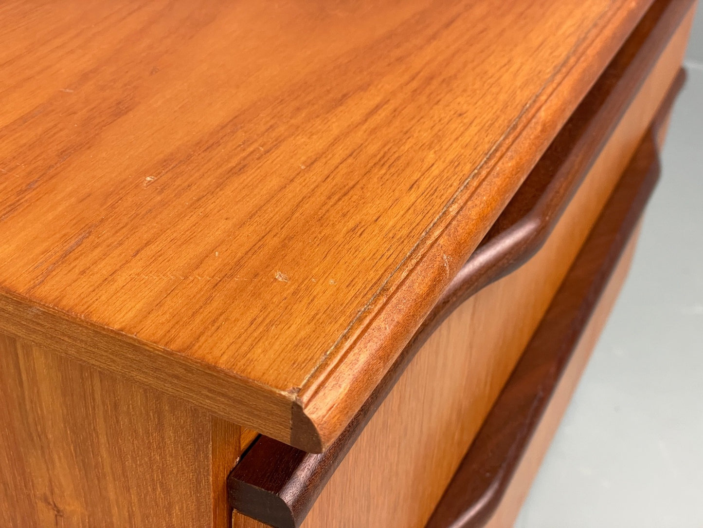 Vintage Teak Media Unit 1970s Retro Drawer EB10010 MWOO - UKDK FURNITURE