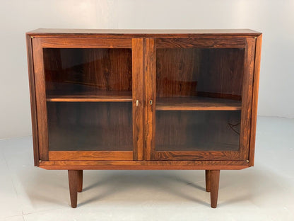 Danish Midcentury Glazed Cabinet Vintage Storage Shelving EB8420 MWOO - UKDK FURNITURE