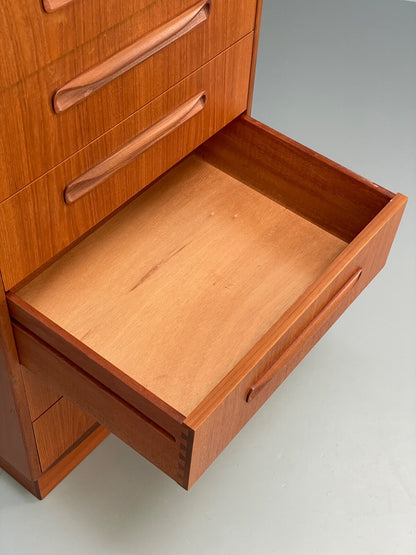 Vintage G Plan Teak Chest Of Drawers Tallboy Fresco Range Retro EB9738 MWOO - UKDK FURNITURE