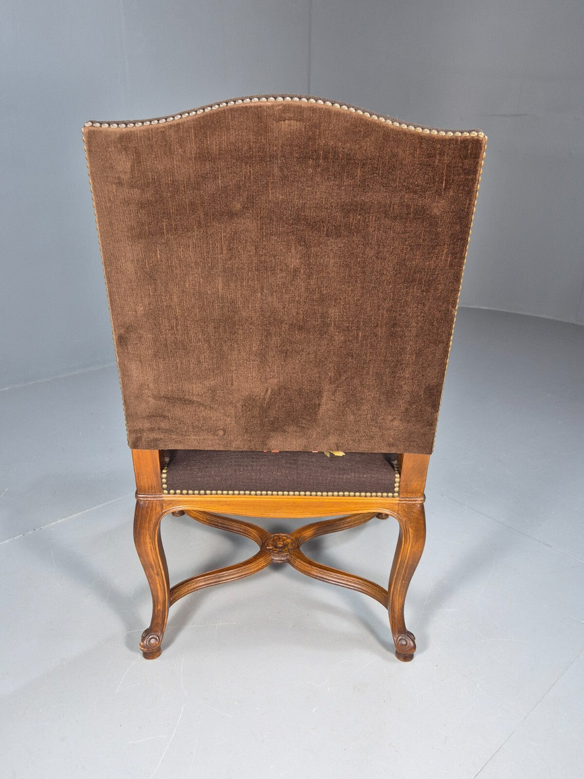 Vintage Danish Lounge Brown Floral Oak 17th Century Style EB8996 VCLO - UKDK FURNITURE