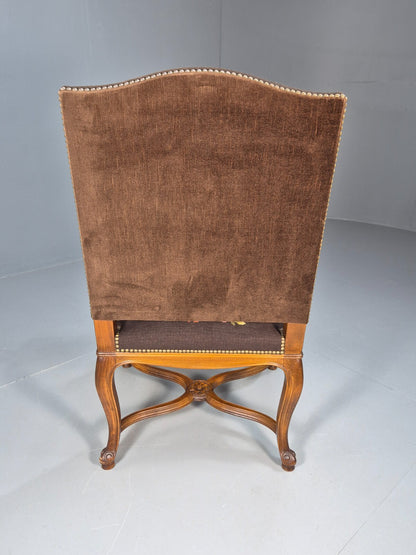 Vintage Danish Lounge Brown Floral Oak 17th Century Style EB8996 VCLO - UKDK FURNITURE