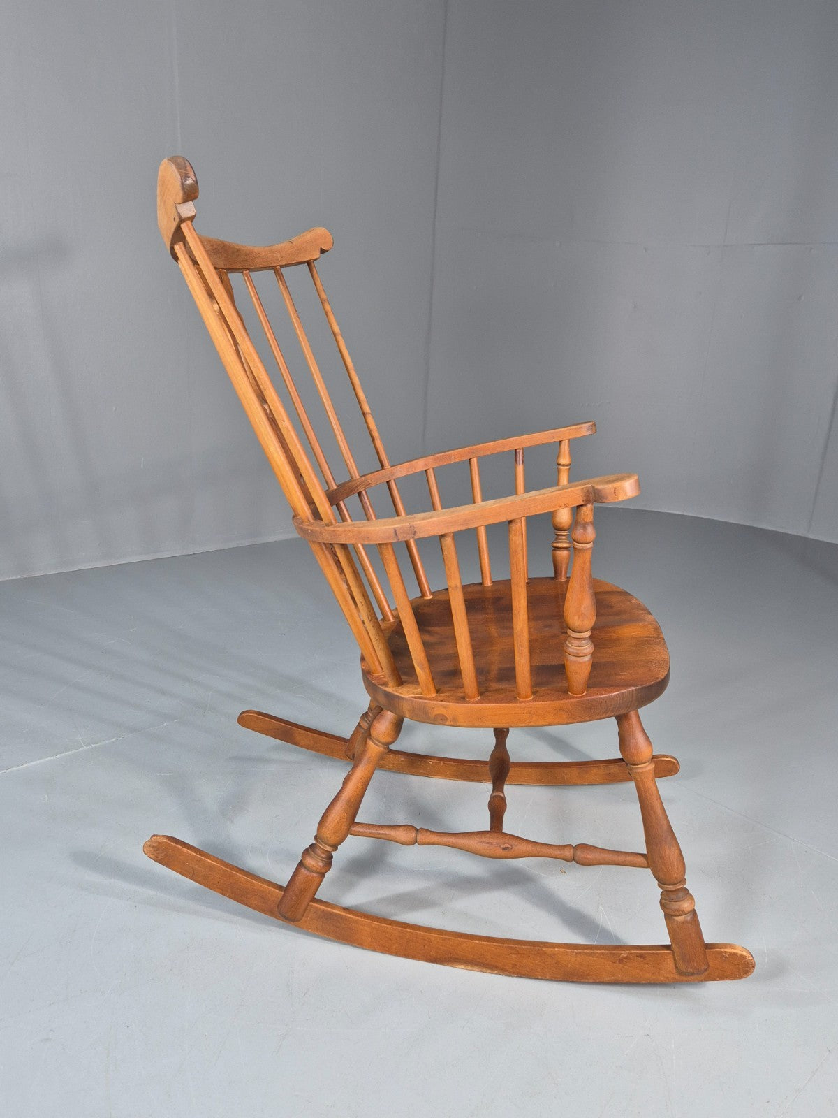 Vintage Rocking Chair Danish Windsor in Beech 1930s EB10760 VWOO6