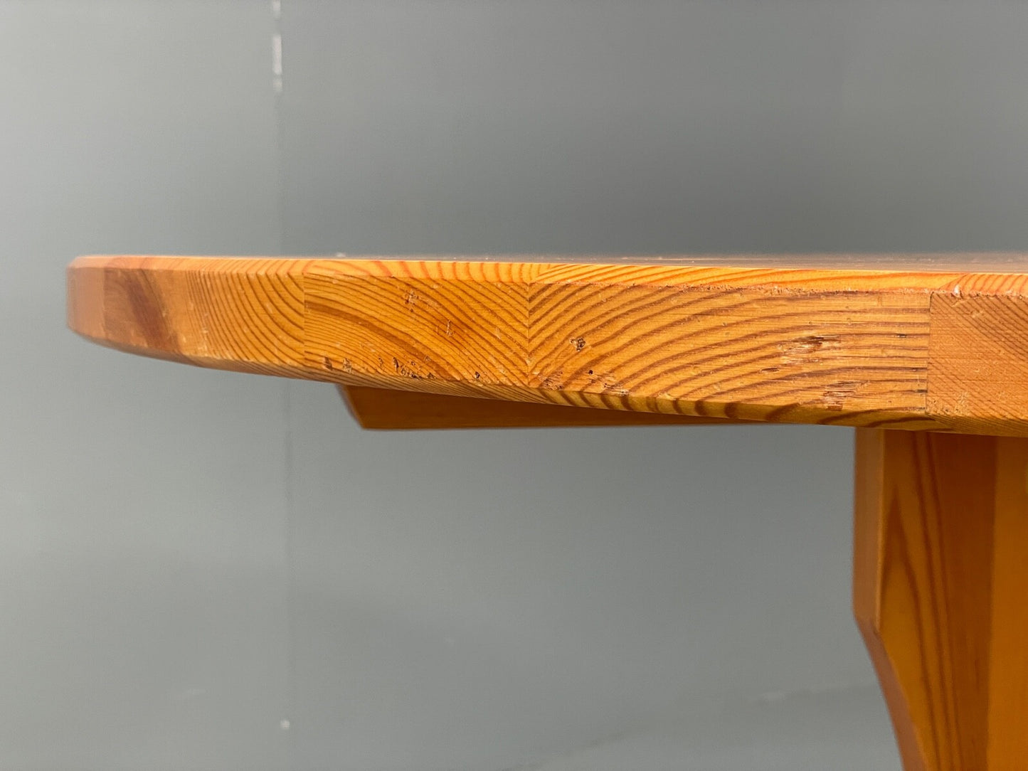 Vintage Round Solid Pine Dining Table By Hamlet Furniture 1970s EB9521 MWOO - UKDK FURNITURE