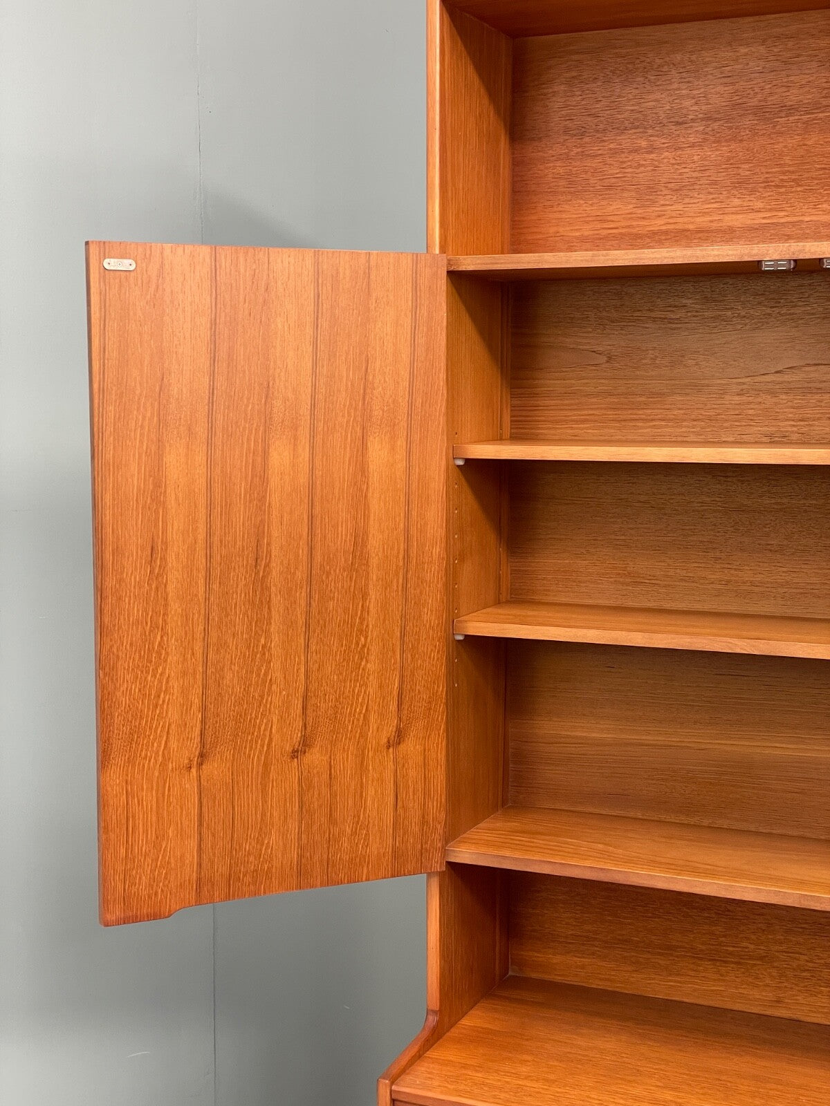 Vintage Teak Wall Unit By Gibbs Furniture 1970s Shelving Retro EB9752 MWOO - UKDK FURNITURE