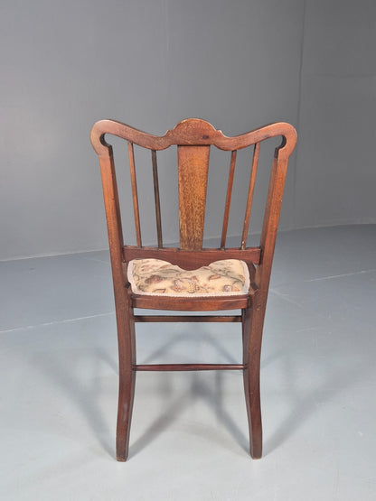 Antique Single Mahogany Chair ivorine inlay Edwardian Trevor Page  EB10641 VDIN8