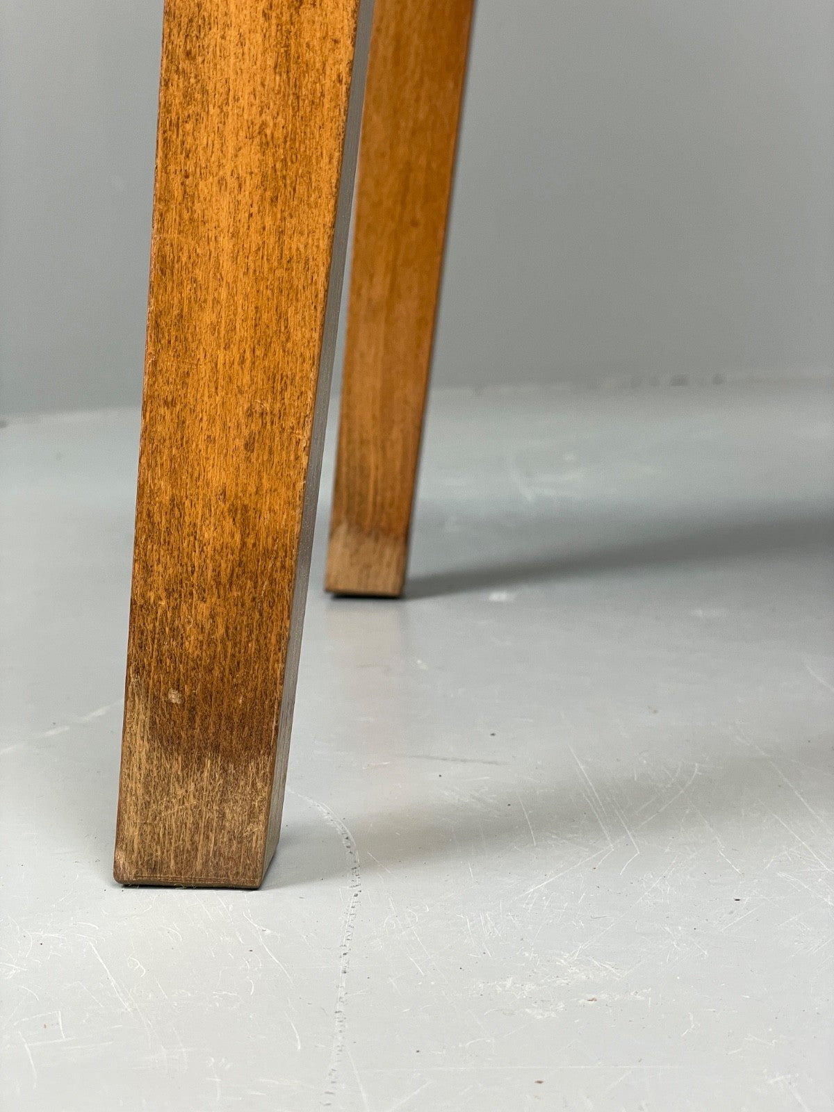 Vintage 1940s Side Table Walnut Top Folding Legs Eastern European EB11243 MWOO15