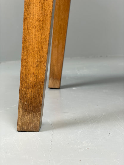 Vintage 1940s Side Table Walnut Top Folding Legs Eastern European EB11243 MWOO15