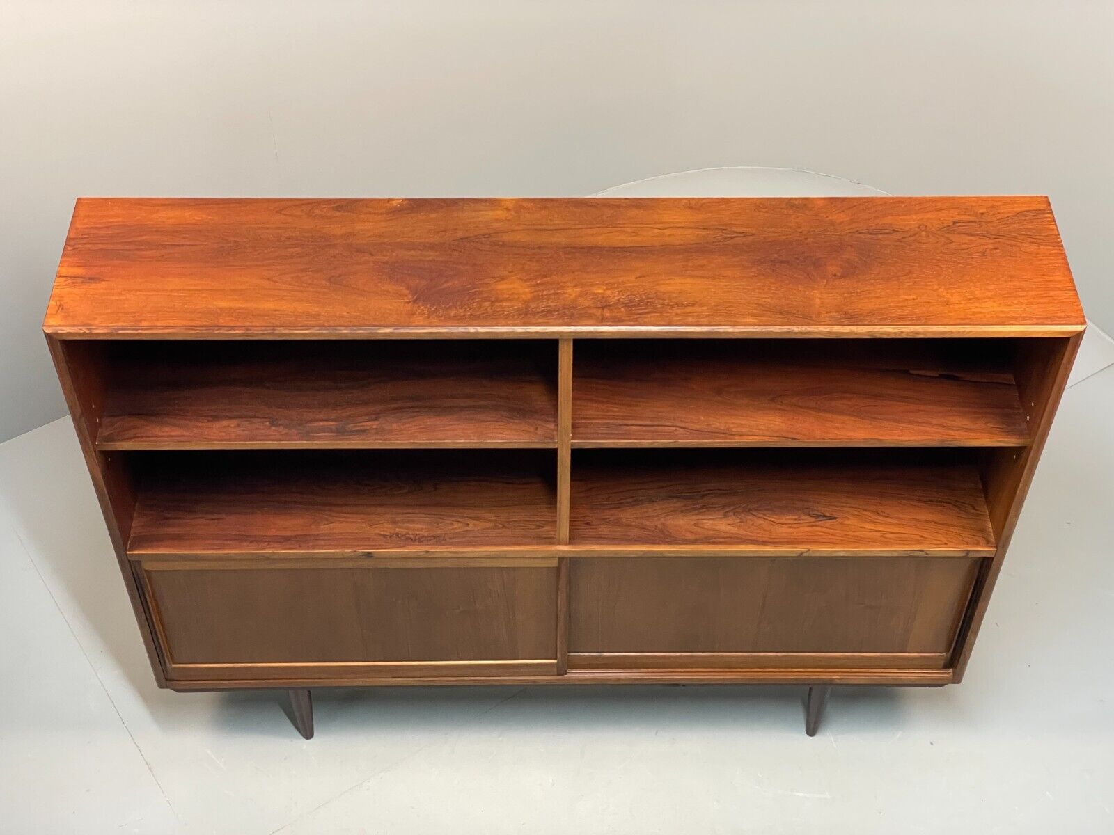 Midcentury Danish Tall Sideboard Storage Cabinet Vintage 1960s EB8674 MWOO - UKDK FURNITURE