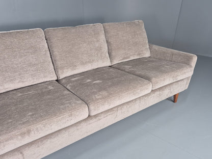 Vintage Danish 3 Seat Settee Mid Century 1960s New Upholstery EB11820 M3SS3