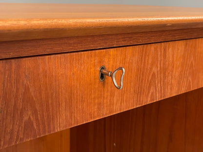 Vintage Danish Teak Desk With Drawers Shelving Mid Century Style EB9125 MWOO - UKDK FURNITURE