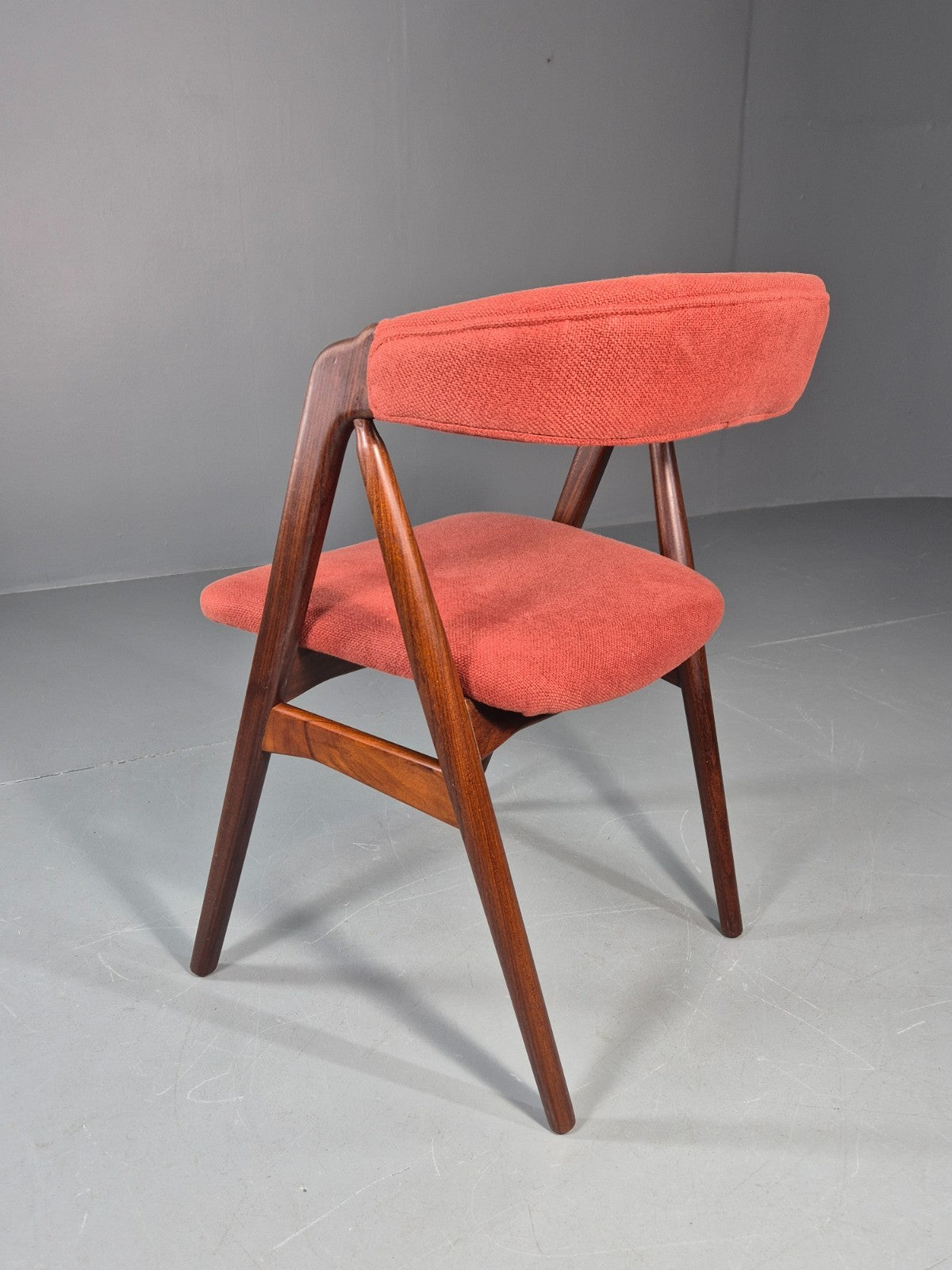 Vintage Thomas Harlev Chair New Upholstery 1960s Danish Teak EB11260 MDIN9