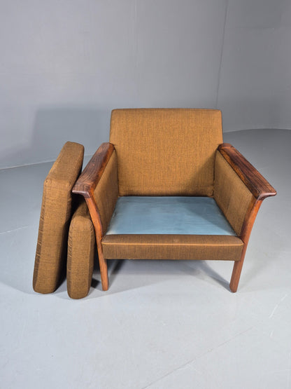 Vintage Midcentury Lounge Chair Swedish 1960s Retro Bro Anderssons EB11103 MNOR6