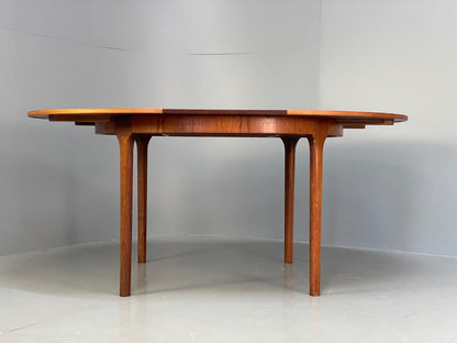 Vintage McIntosh Dining Table Round Extending 1960s Mid Century EB9773 MWOO - UKDK FURNITURE