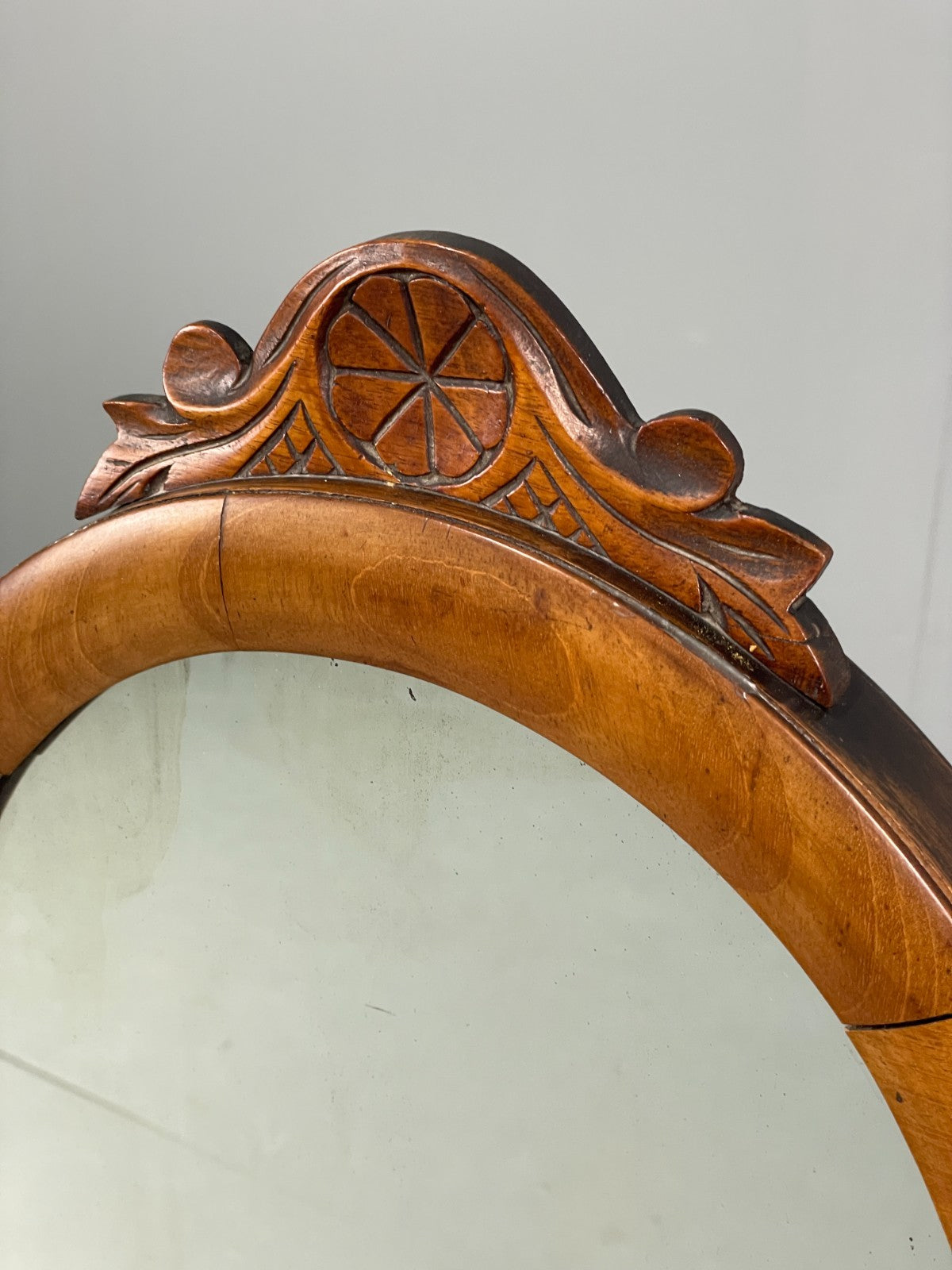 Antique Walnut Swing Mirror Victorian With Trinket Compartments EB11553 MWOO8