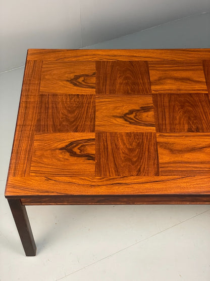 Vintage Rectangular Coffee Table By Heggen Norway Checkerboard EB7155 MWOO19