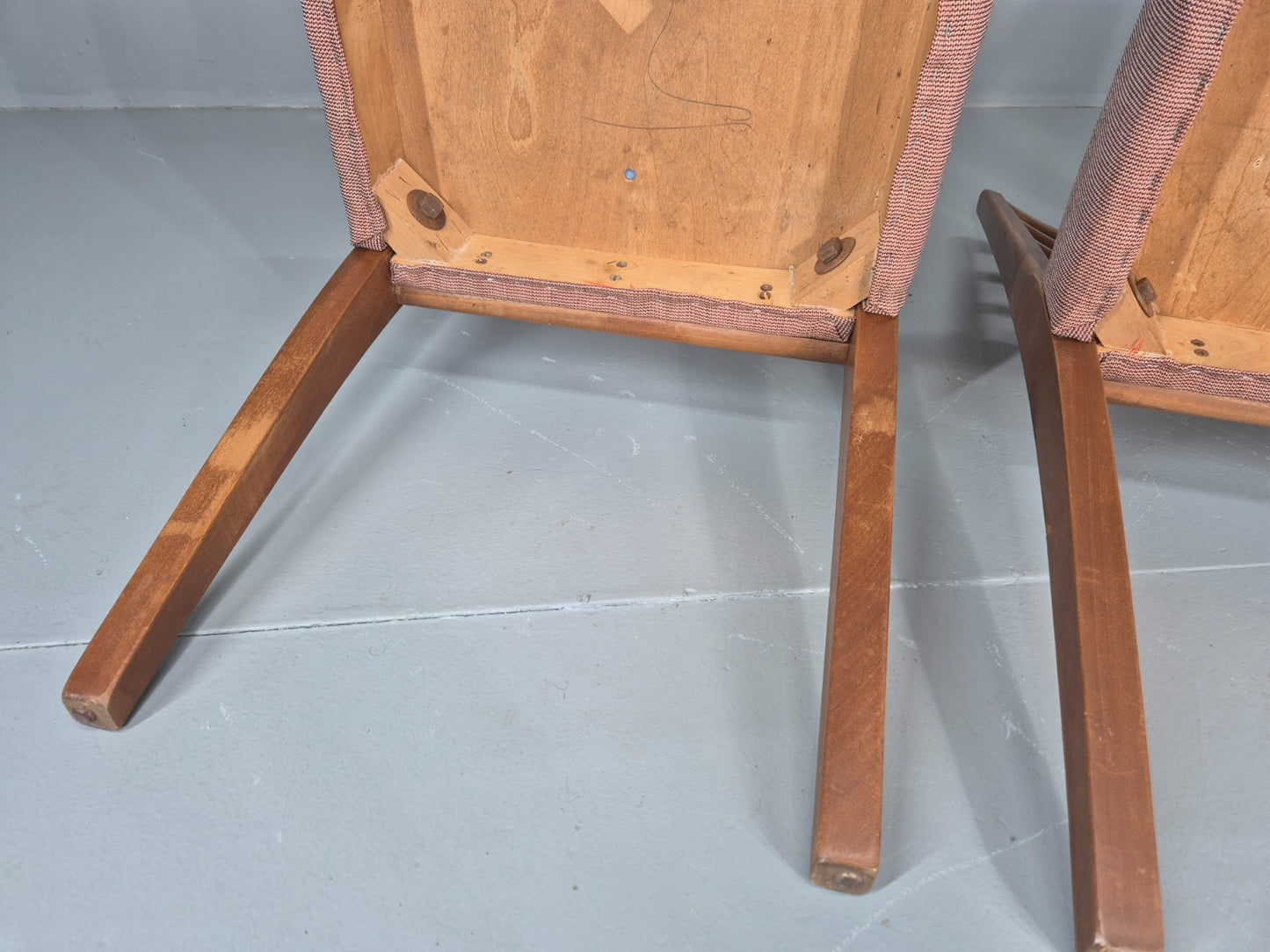 4 Vintage Mid Century Dining Chairs 1960s Retro New Upholstery  EB11823 MDIN8