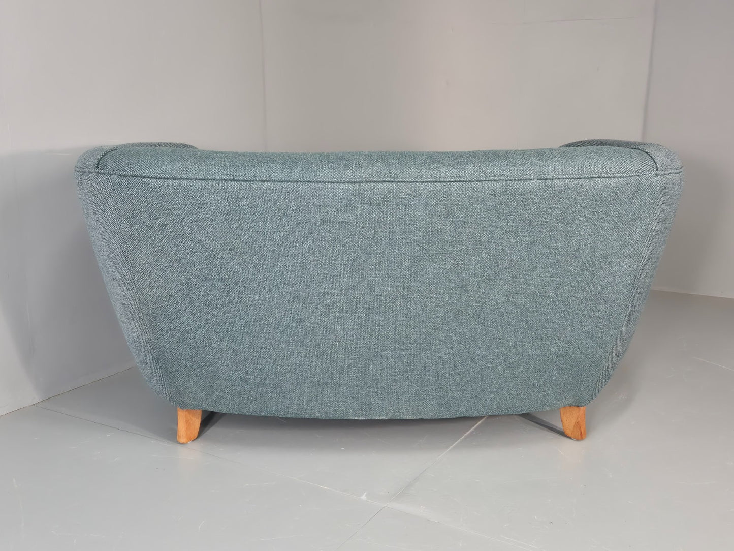 Vintage Art Deco Banana Sofa 2 Seater 1930s Danish New Upholstery  EB11772 M2SS10