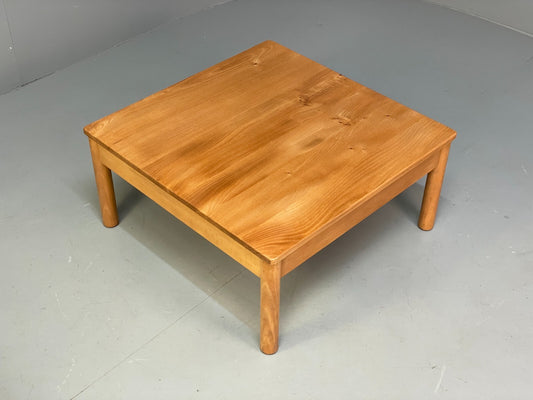 Vintage Ercol Elm Square Coffee Table Beech Frame Retro Side Table EB8161 MWOO - UKDK FURNITURE