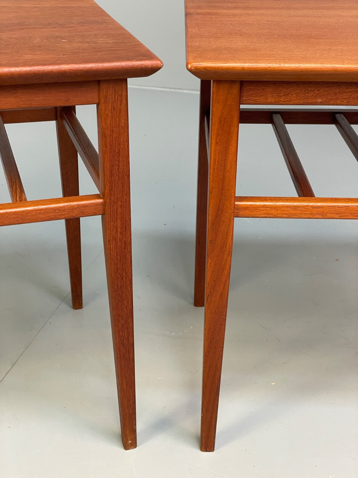 Vintage Solid Teak Bedside Tables Danish 1960s Mid Century EB9825 MWOO - UKDK FURNITURE