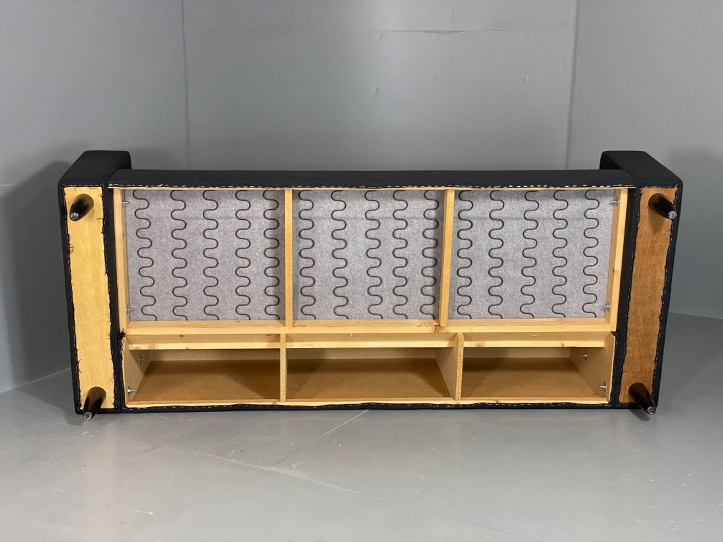 Modern Danish Sofa by Hurup Slate Grey Fabric Beech 1980s Style EB6120 M3SS16