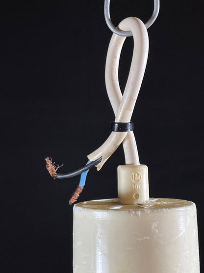 Danish Pendant Light Lyskaer Belysning Model 854 Orange Plastic EB5089 LCLC12