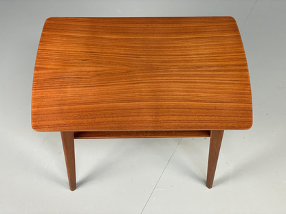Vintage Teak Side Table 1960s Oak Legs Danish Retro EB11493 MWOO3