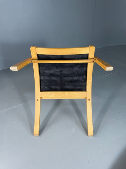 Vintage Danish Lounge Chair Brown Leather Bentwood Stouby Retro MCM EB6648 MBEN - UKDK FURNITURE
