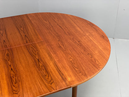 Vintage McIntosh Dining Table Circular Teak Extending 1960s Retro EB11685 MWOO4