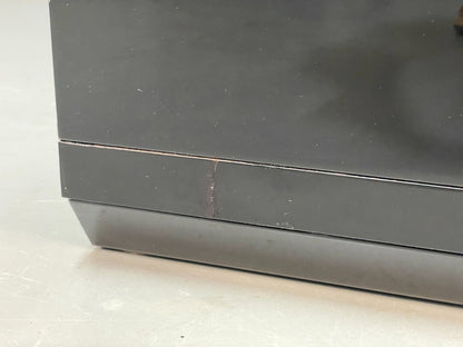 Italian Gloss Black & Off White 1980s Style Tv Unit With Drawers EB8686 MWOO - UKDK FURNITURE