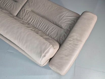 Stressless Stella 3 Seat Settee In Grey Leather Modern Ekornes EB11476 M3ss18