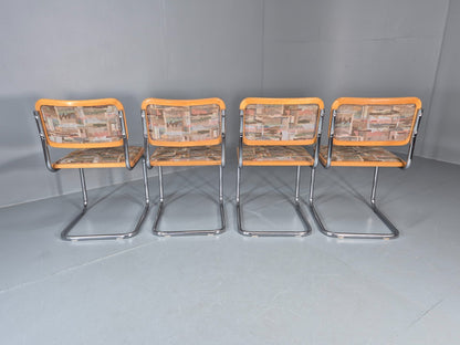 4 Cesca Dining Chairs Marcel Breuer Bauhaus Classic 1980s Retro EB11252 VDIN11