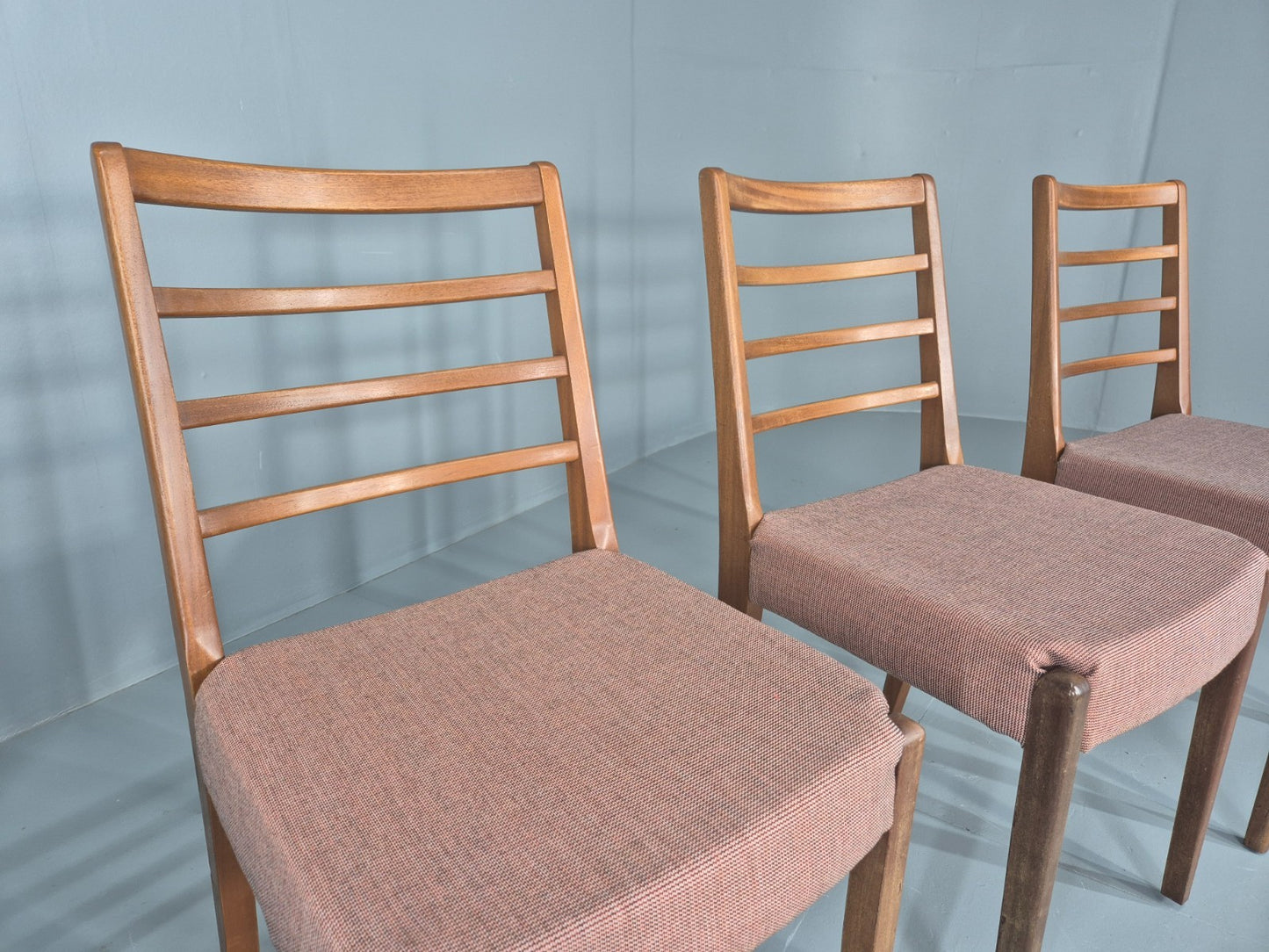 4 Vintage Mid Century Dining Chairs 1960s Retro New Upholstery  EB11823 MDIN11