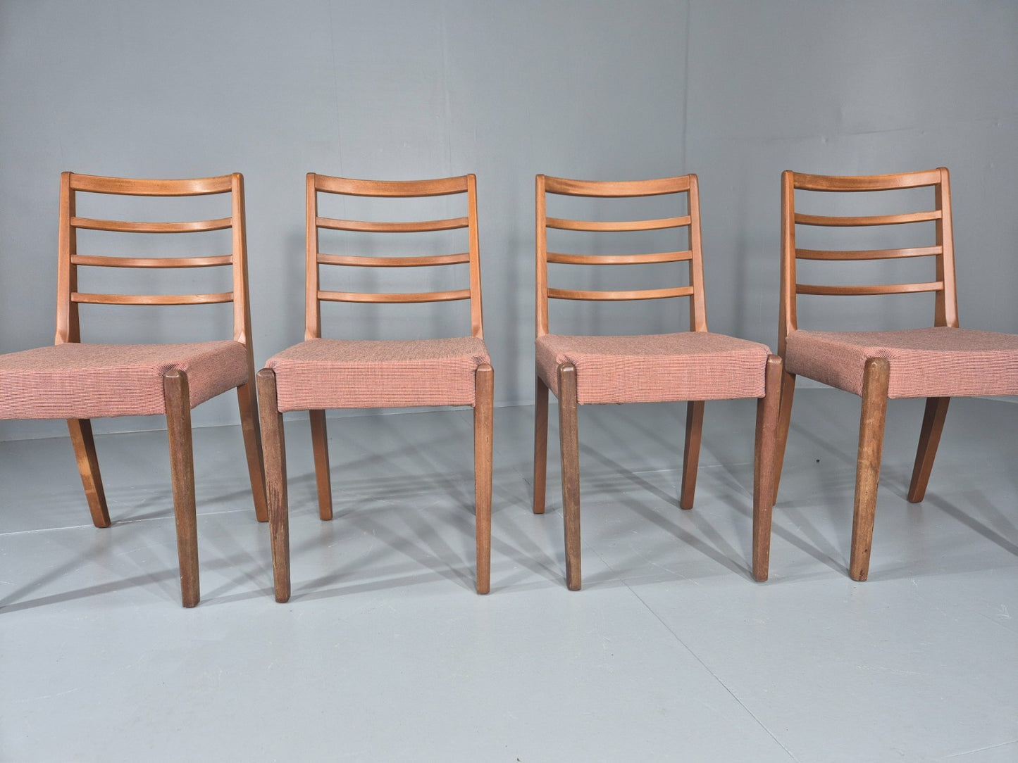 4 Vintage Mid Century Dining Chairs 1960s Retro New Upholstery  EB11823 MDIN2
