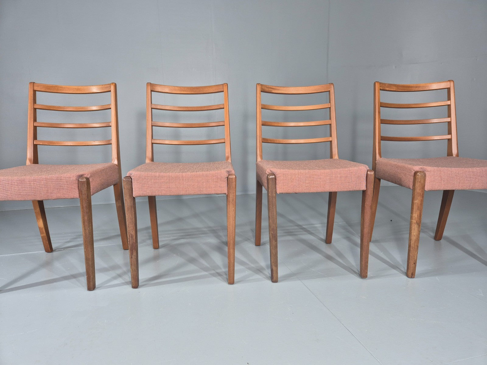 4 Vintage Mid Century Dining Chairs 1960s Retro New Upholstery  EB11823 MDIN2