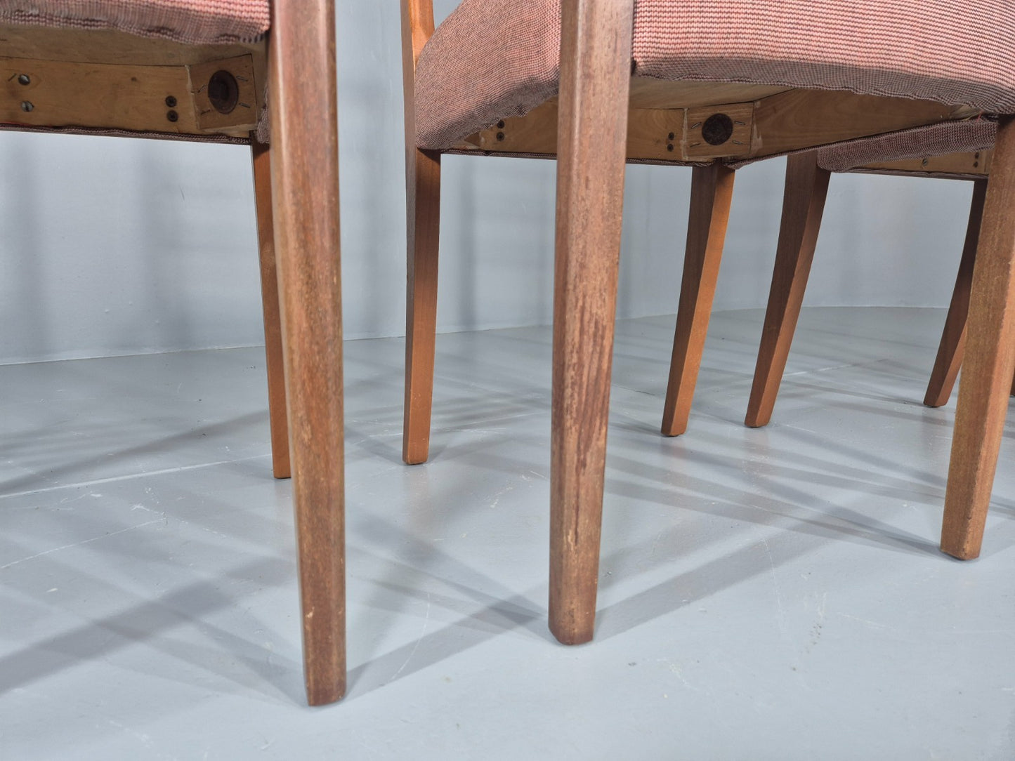 4 Vintage Mid Century Dining Chairs 1960s Retro New Upholstery  EB11823 MDIN4