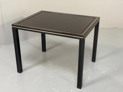 Vintage 1970s Nesting Tables Pierre Vandel Black Gold Glass 1970s EB11804 MWOO12