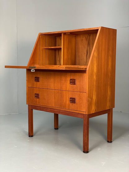 Vintage Danish Teak Bureau Retro 1970s Drawers By Gunnar Nielsen EB10964 MWOO3