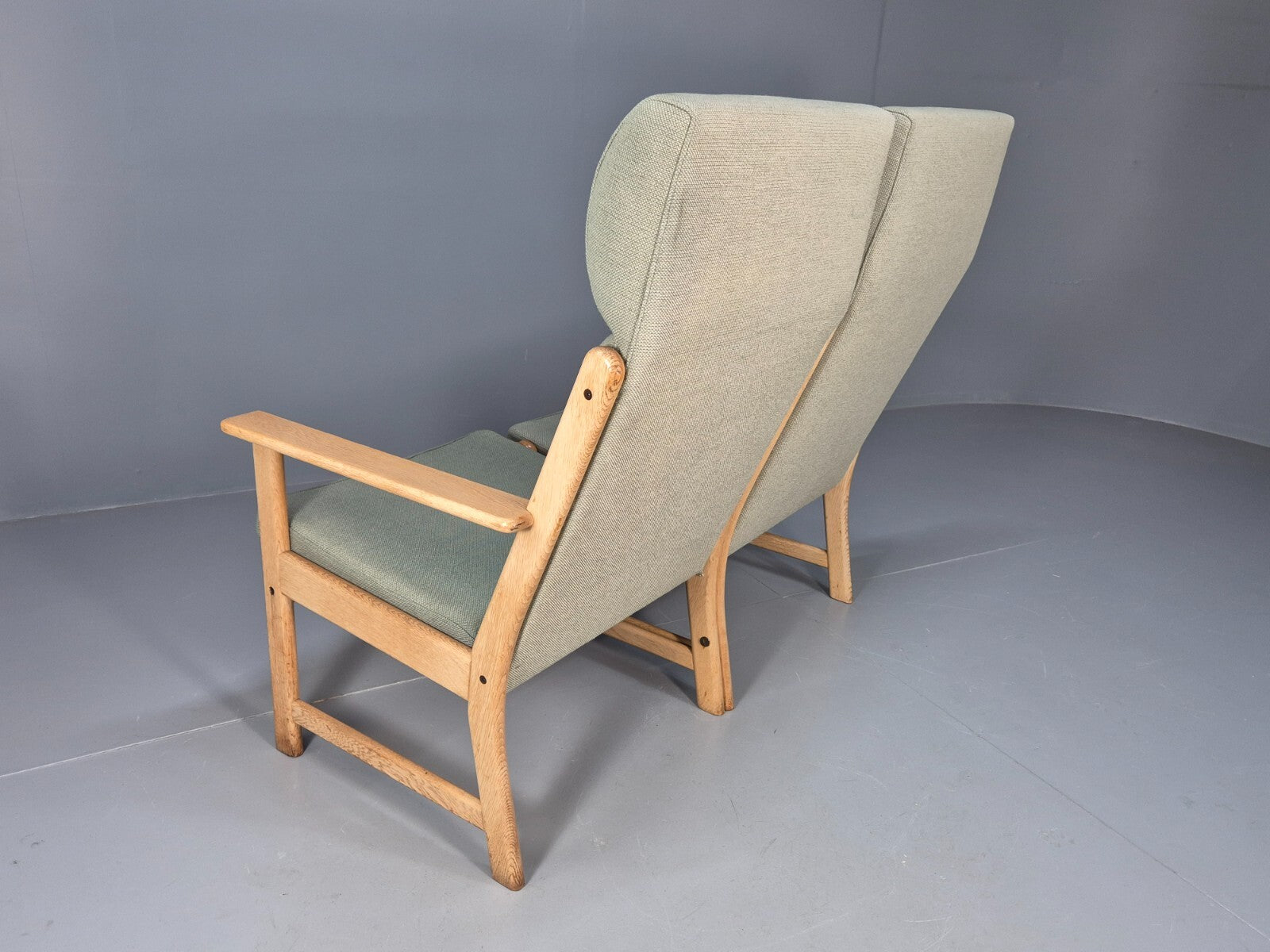 Modular 2 Seater Sofa Light Green Hans Wegner Style Vintage Danish EB9262 M2SS - UKDK FURNITURE