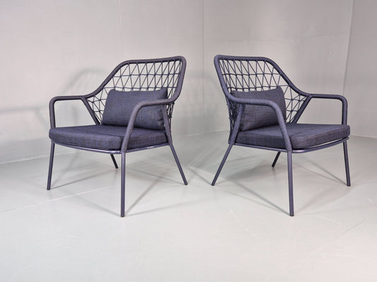 2 Pedrali Panarea 3679 Chairs Modern Design Blue Italian EB11426 MNOR0