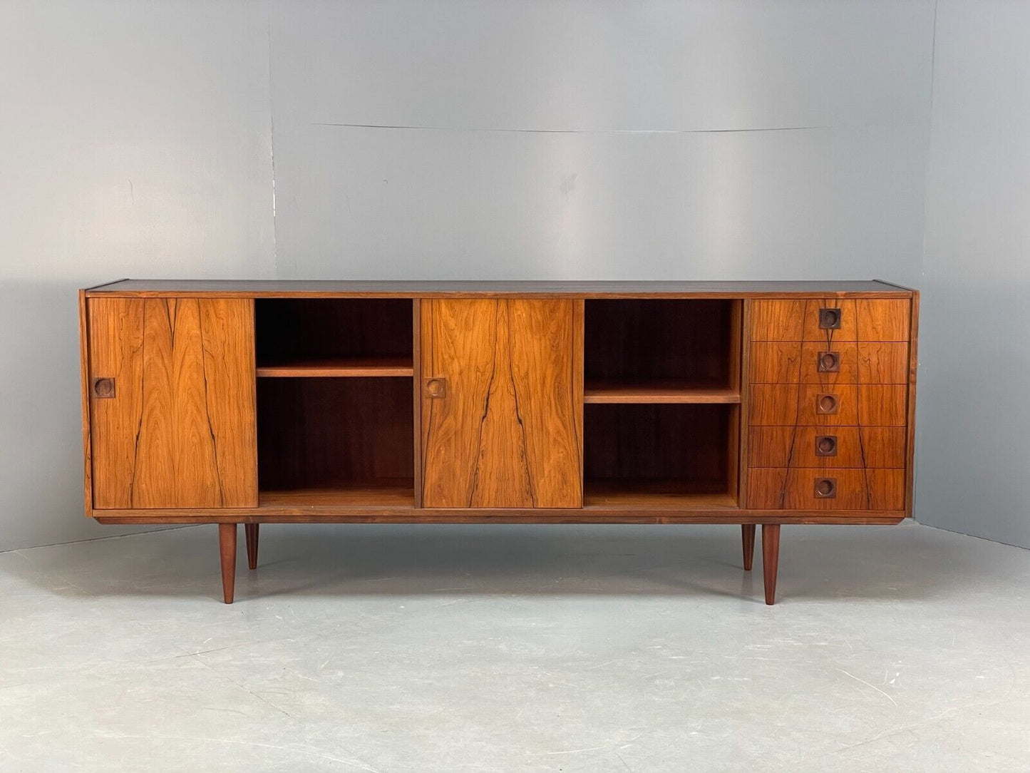 Vintage Danish Large Sideboard Shelving Drawers Retro Storage EB8847 MWOO - UKDK FURNITURE