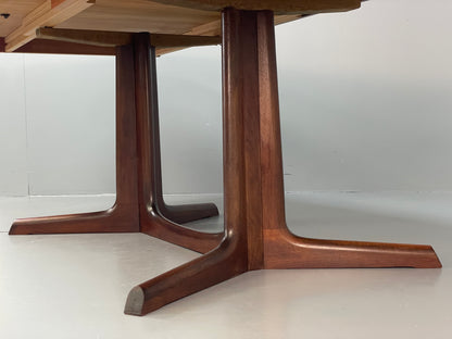 Vintage Dining Table Extending By Gudme Møbelfabrik Danish Mid Century EB12616