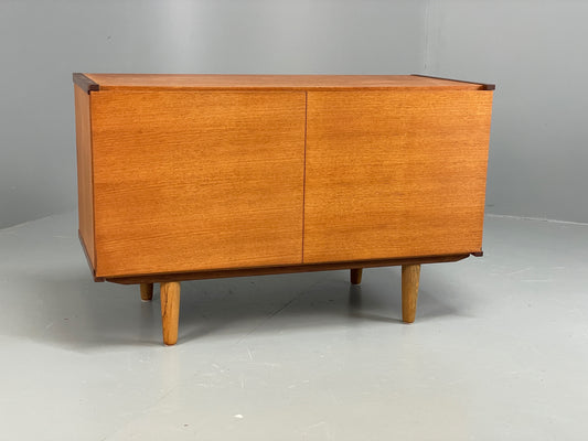 Vintage Teak Cabinet Record Storage Shelf 1970s Retro Mid Century EB12981