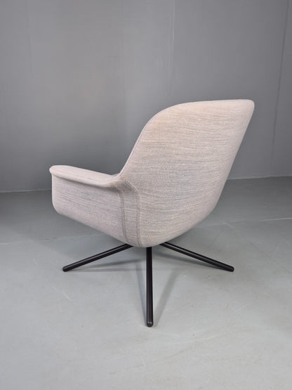 Vintage Swivel Lounge Chair Icons of Denmark Smile Chair Retro Modern EB12855