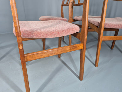 6 Vintage Teak Dining Chairs 1970s Retro D Scan Brand New Upholstery EB12160