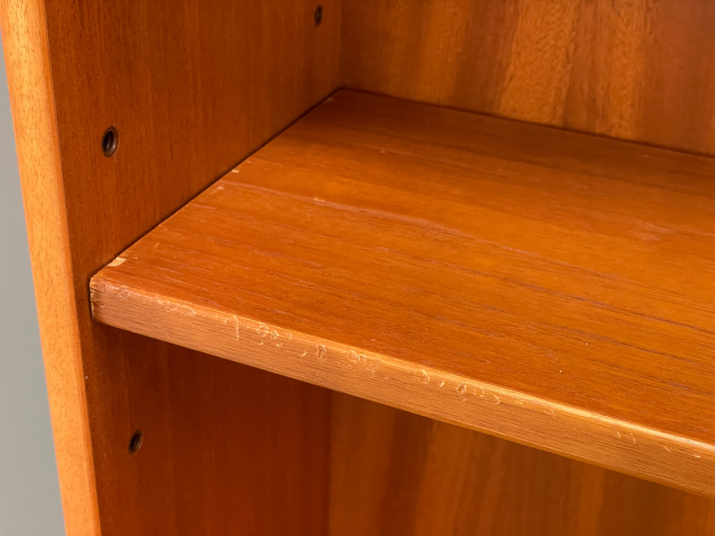 Vintage Teak Wall Unit Jentique 1970s Retro Shelving Glazed EB11972