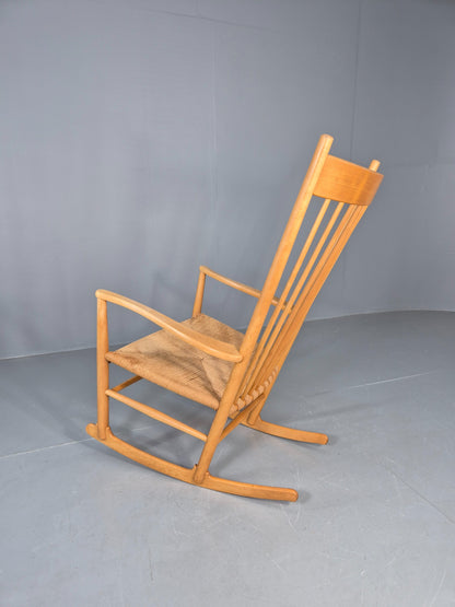 Vintage Wegner Rocking Chair J16 Model for Fredericia c1944 MCM Retro EB12231