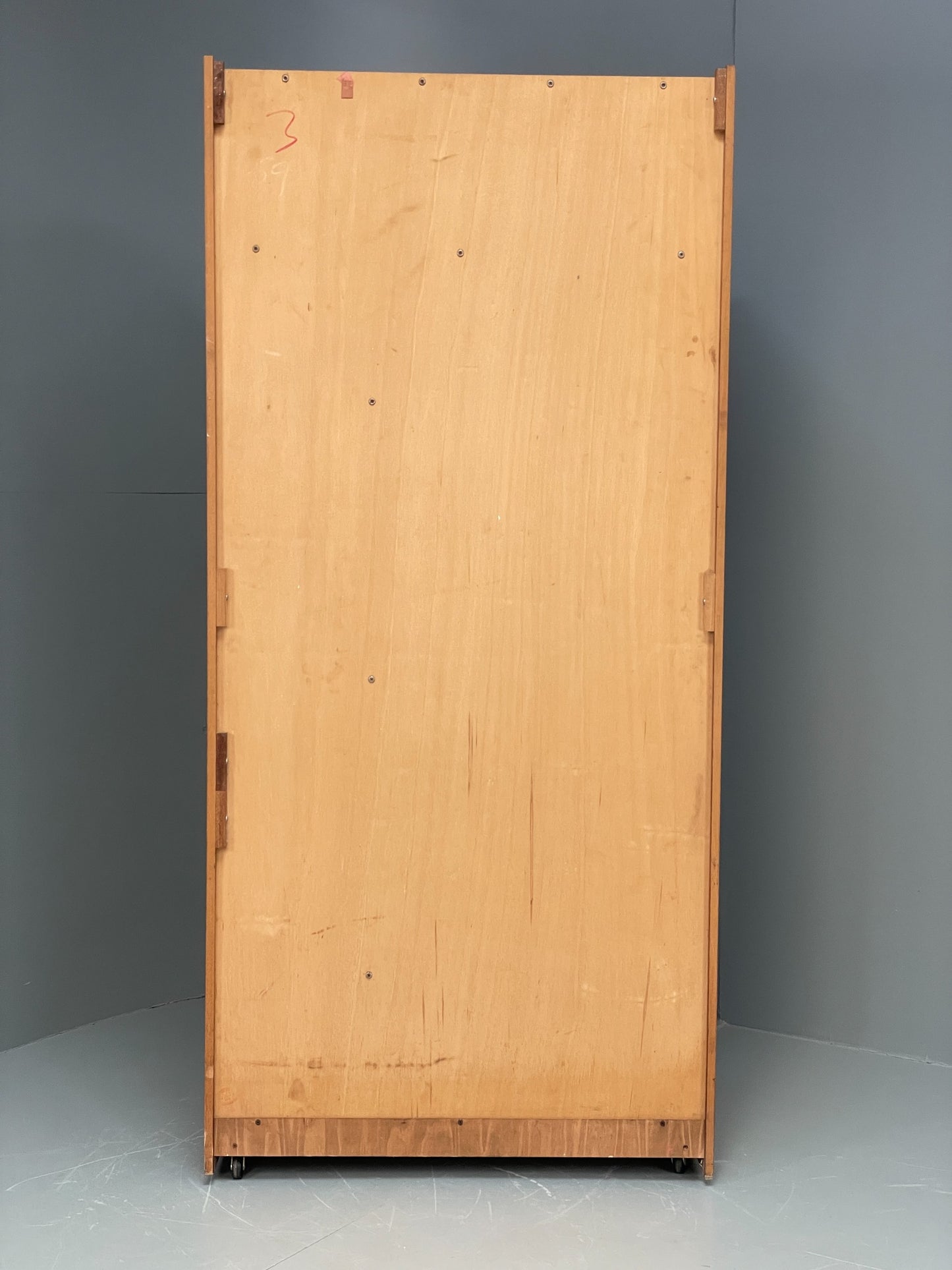 Vintage Austinsuite Teak Wardrobe Retro 1970s Shelves Clothes Cupboard EB12078