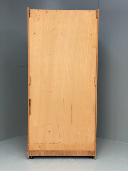Vintage Austinsuite Teak Wardrobe Retro 1970s Shelves Clothes Cupboard EB12078