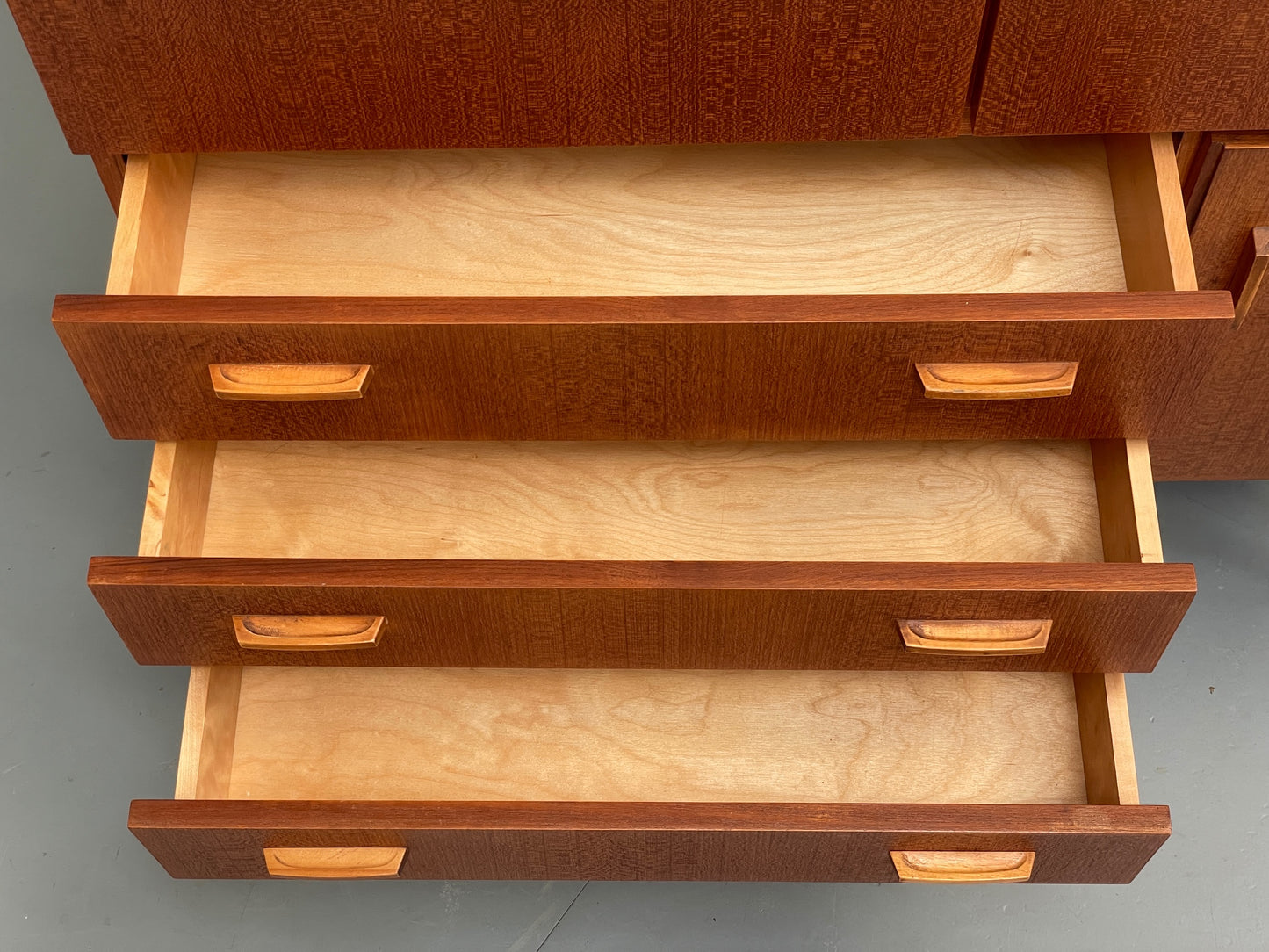 Vintage 1960s Teak Cabinet Sideboard Storage Shelving Drawers EB12294