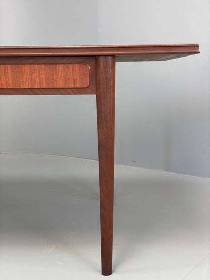 Vintage Teak Dining Table Extending Mid Century 1960s Retro Rectangular EB12952